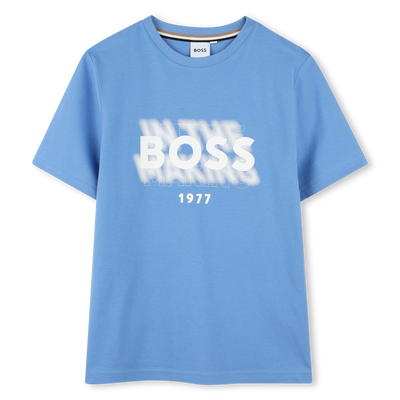 Camiseta algod&oacute;n manga corta BOSS NI&Ntilde;O