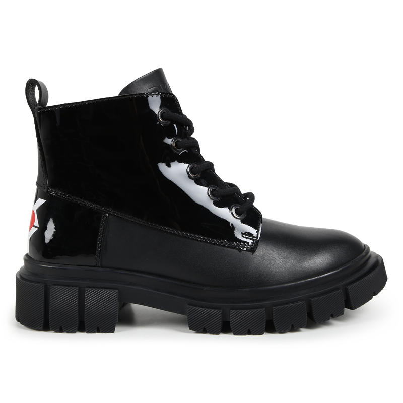 Botines de cuero DKNY 
                        NI&Ntilde;A