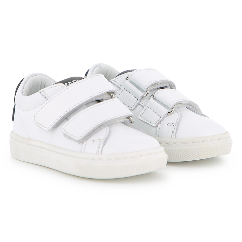ZAPATILLAS CON RAYAS DE VELCRO KARL LAGERFELD KIDS 
                        NI&Ntilde;O