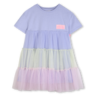 Vestido bimaterial BILLIEBLUSH 
                    NI&Ntilde;A
