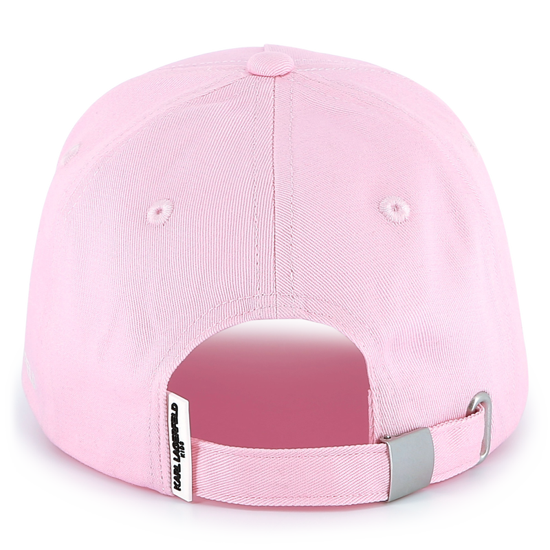 Gorra ajustable de algod&oacute;n KARL LAGERFELD KIDS 
                        NI&Ntilde;A