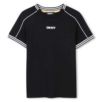 Camiseta con bandas de colores DKNY UNISEXO