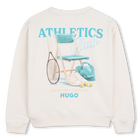 Sudadera fleece HUGO 
                    NI&Ntilde;O