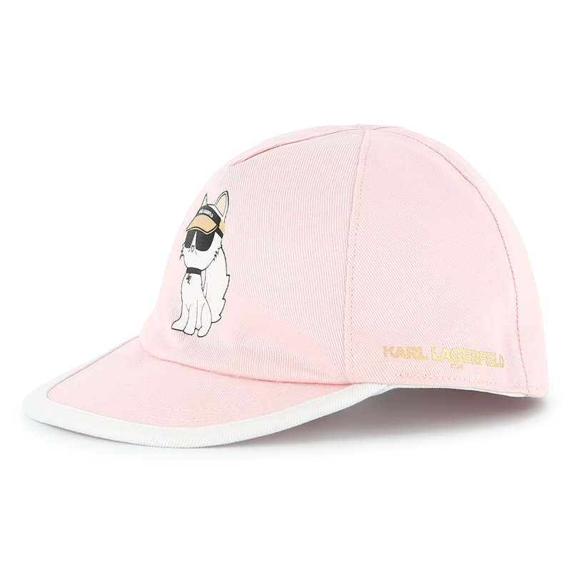 Gorra reversible de algod&oacute;n KARL LAGERFELD KIDS 
                        NI&Ntilde;A