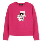 Sudadera estampada KARL LAGERFELD KIDS 
                    NI&Ntilde;A