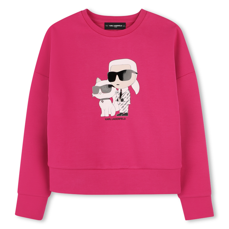 Sudadera estampada KARL LAGERFELD KIDS 
                        NI&Ntilde;A