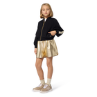 Pantalones cortos de imitaci&oacute;n dorados BOSS 
                    NI&Ntilde;A