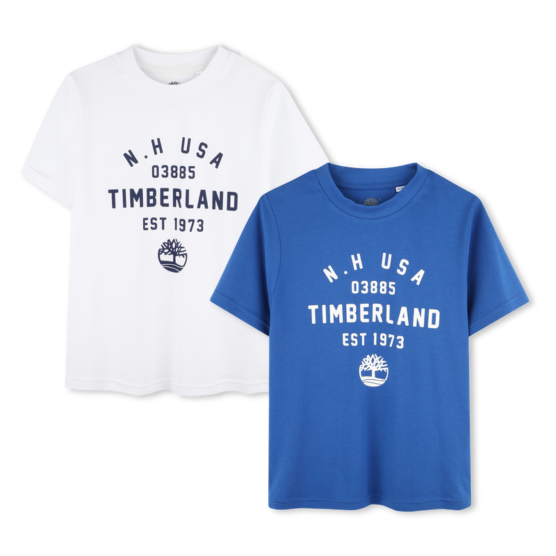 Pack de 2 camisetas estampadas TIMBERLAND 
                        NI&Ntilde;O
