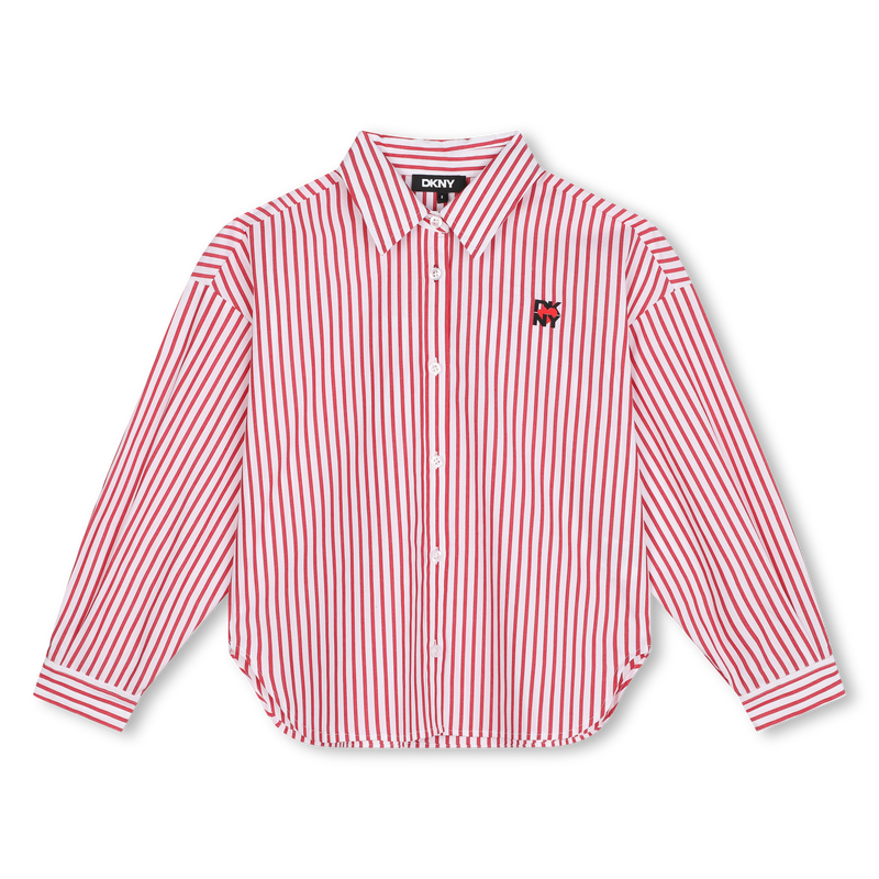 Camisa estampada a rayas DKNY 
                        NI&Ntilde;A