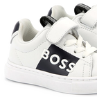 Deportivas de piel y cordones BOSS 
                    NI&Ntilde;O