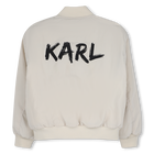 Bomber de tela KARL LAGERFELD KIDS 
                    NI&Ntilde;O