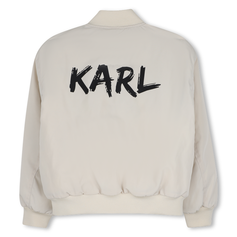 Bomber de tela KARL LAGERFELD KIDS 
                        NI&Ntilde;O