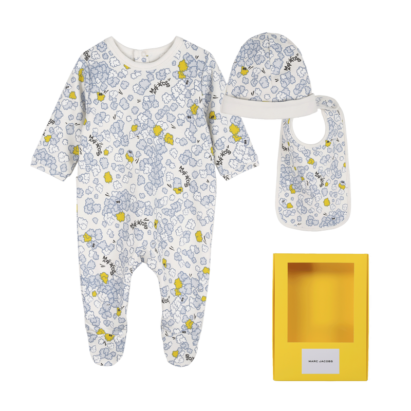 Conjunto de pijama, gorro y babero. MARC JACOBS 
                        UNISEXO