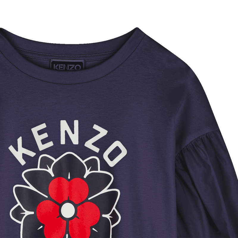 Camiseta bimateria estampada KENZO KIDS 
                        NI&Ntilde;A