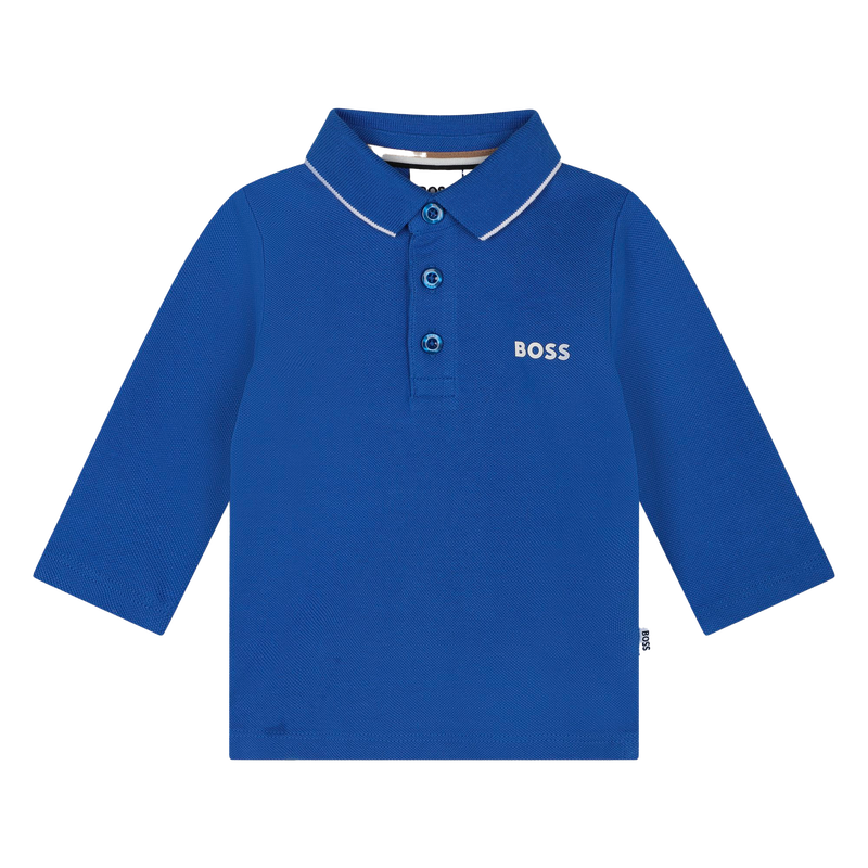 Polo de piqu&eacute; de algod&oacute;n BOSS 
                        NI&Ntilde;O