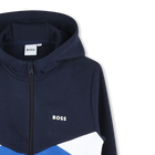 Sudadera cremallera y capucha BOSS 
                    NI&Ntilde;O