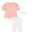 Conjunto de vestido + leggings + diadema KENZO KIDS 
                    NI&Ntilde;A