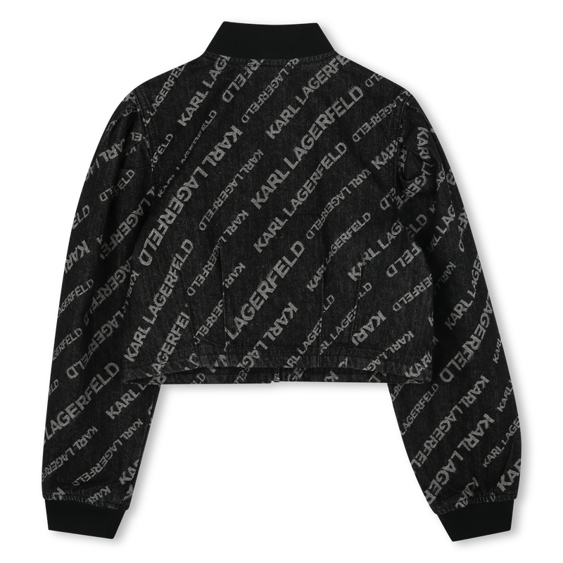 Cazadora vaquera mangas globo KARL LAGERFELD KIDS 
                        NI&Ntilde;A