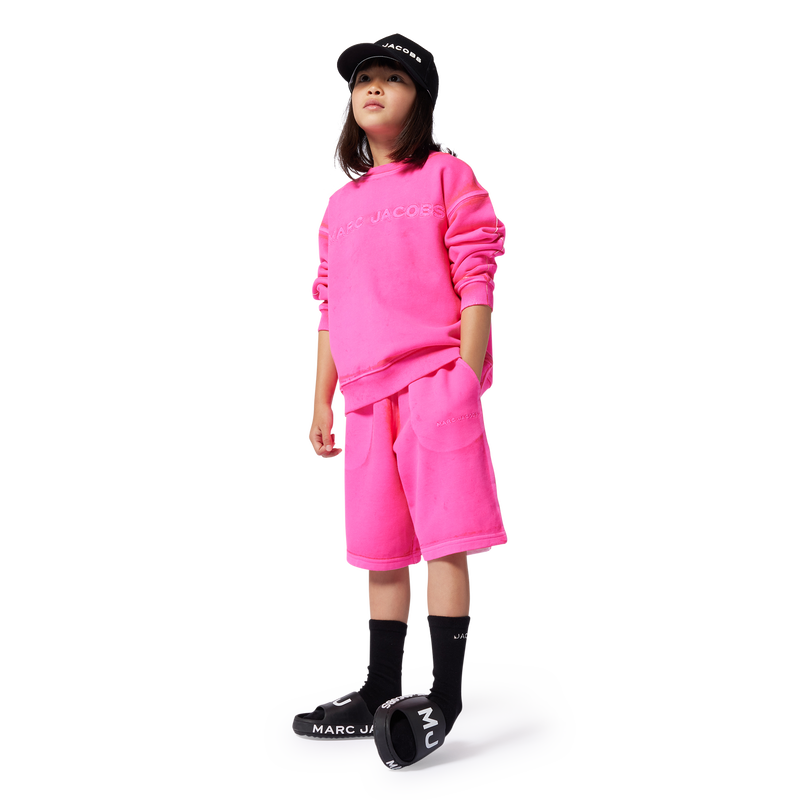 Bermudas de mulet&oacute;n bordadas MARC JACOBS 
                        UNISEXO