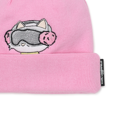 Gorro de punto KARL LAGERFELD KIDS NI&Ntilde;A