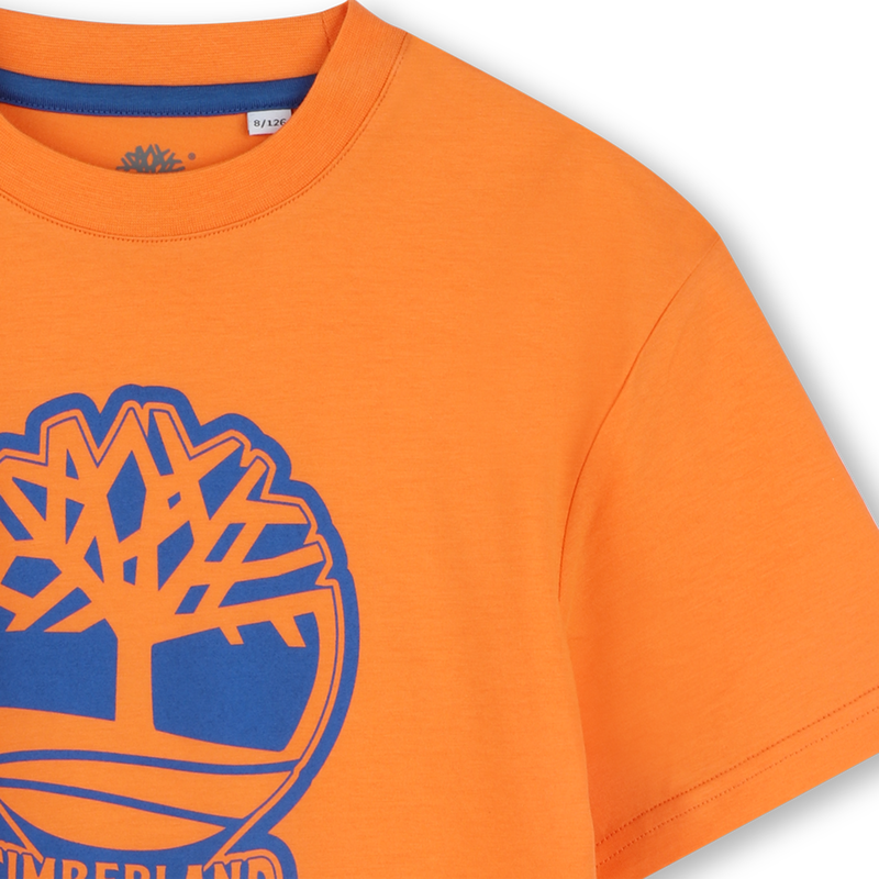 Camiseta bicolor con el logo TIMBERLAND 
                        NI&Ntilde;O