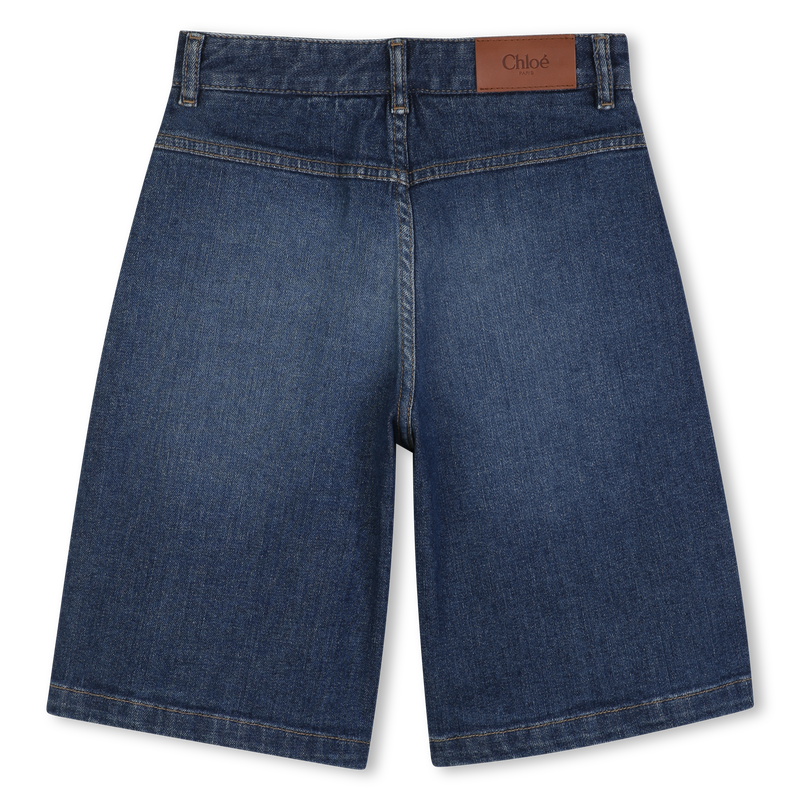 Short de mezclilla de algod&oacute;n CHLOE 
                        NI&Ntilde;A