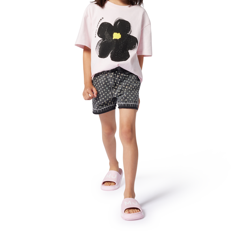 Pantal&oacute;n corto vaquero estr&aacute;s MARC JACOBS 
                        NI&Ntilde;A