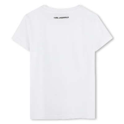 Camiseta con estampado KARL LAGERFELD KIDS NI&Ntilde;A