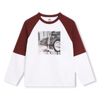 Camiseta bicolor con estampado TIMBERLAND 
                    NI&Ntilde;O