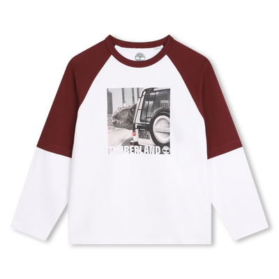 Camiseta bicolor con estampado TIMBERLAND NI&Ntilde;O