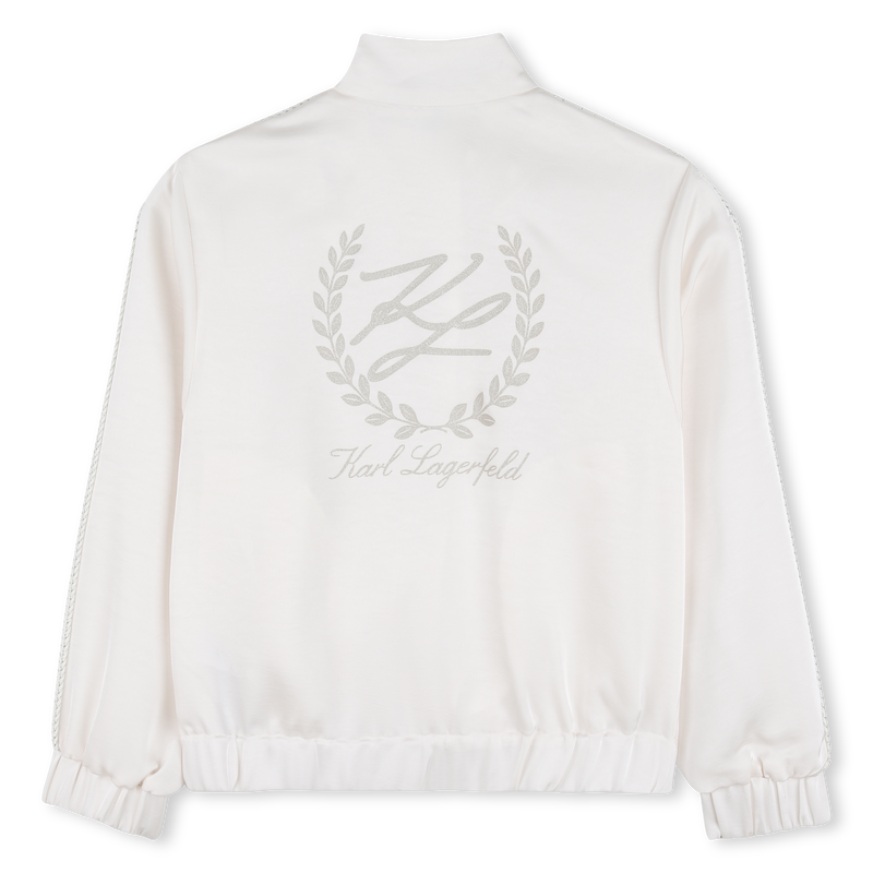 SUDADERA CON CAPUCHA CON CREMALLERA KARL LAGERFELD KIDS 
                        NI&Ntilde;A