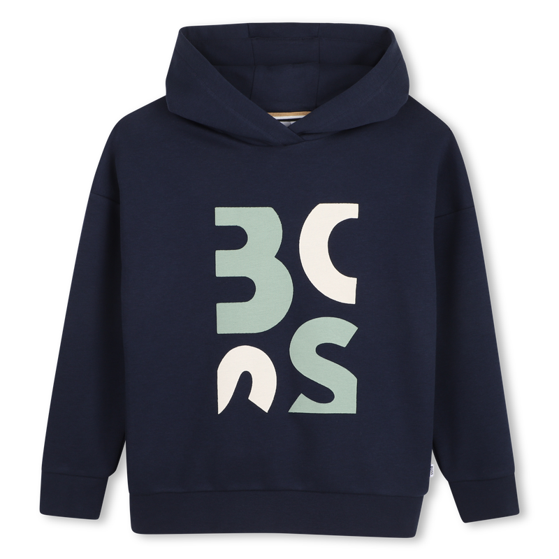 SUDADERA CON CAPUCHA BOSS 
                        NI&Ntilde;O