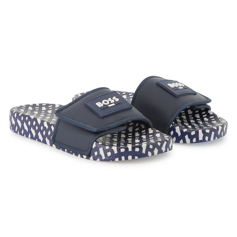 Chanclas con velcro BOSS 
                        NI&Ntilde;O