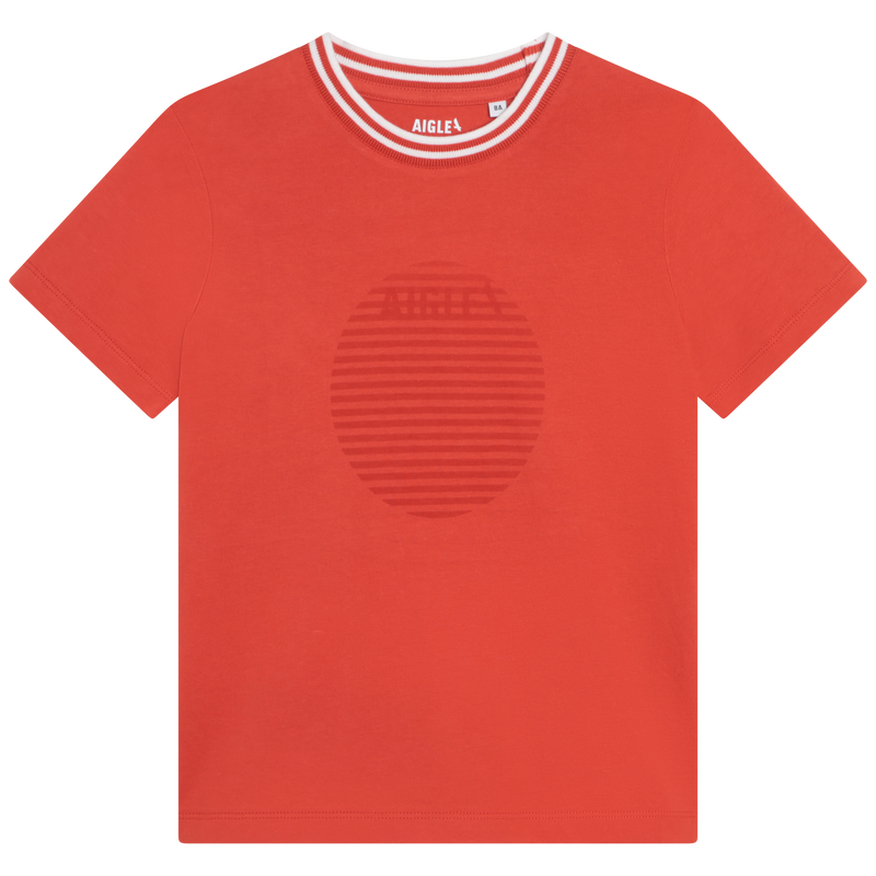 Camiseta estampada con rayas