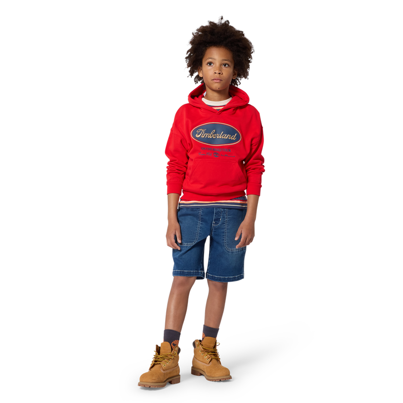SUDADERA CON CAPUCHA TIMBERLAND 
                        NI&Ntilde;O
