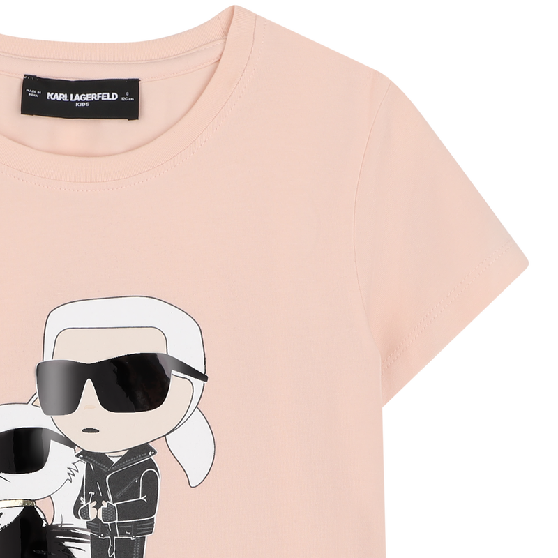 Camiseta de mangas cortas KARL LAGERFELD KIDS 
                        NI&Ntilde;A