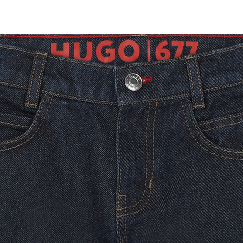 Pantalón vaquero 5 bolsillos HUGO 
                        NIÑO