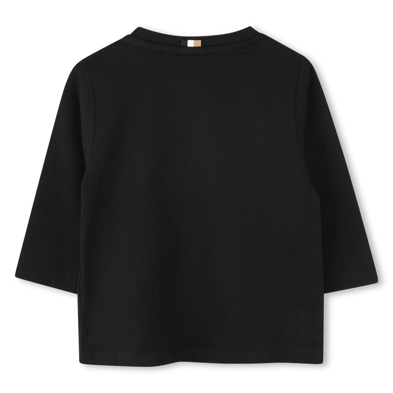 Camiseta de algod&oacute;n con logo BOSS 
                        NI&Ntilde;O