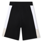Bermudas de ch&aacute;ndal tricolores BOSS 
                    NI&Ntilde;O