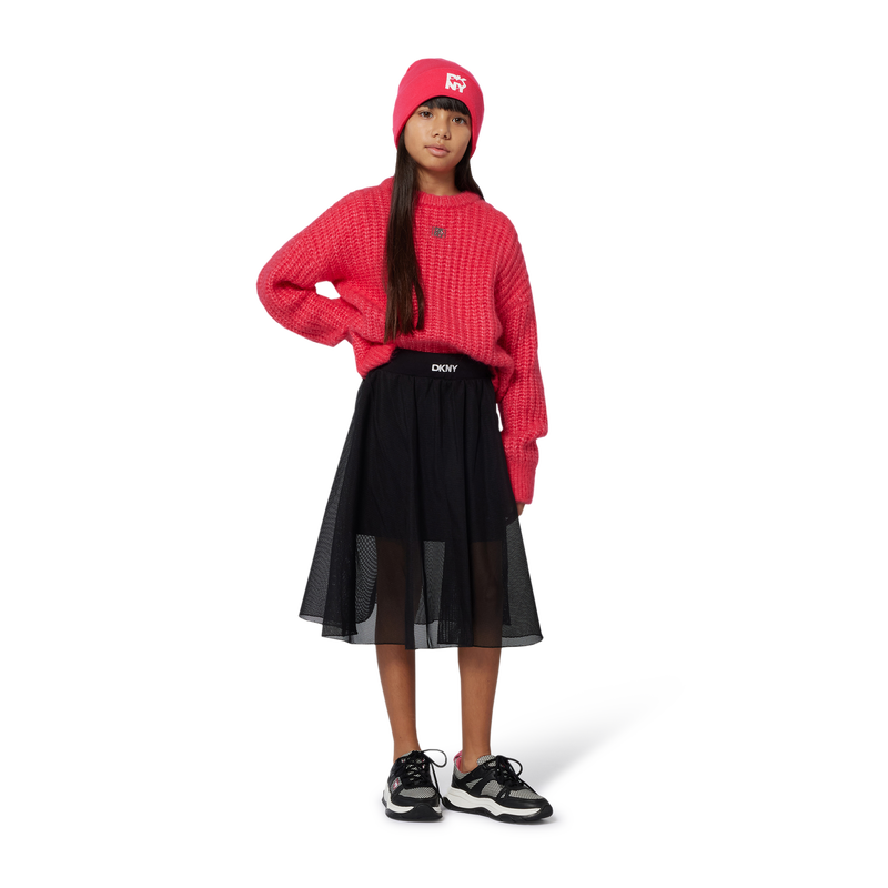 Falda midi 2 en 1 DKNY 
                        NI&Ntilde;A