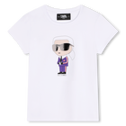 Camiseta con estampado KARL LAGERFELD KIDS 
                    NI&Ntilde;A