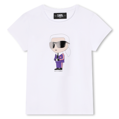 Camiseta con estampado KARL LAGERFELD KIDS NI&Ntilde;A