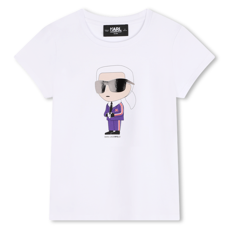 Camiseta con estampado KARL LAGERFELD KIDS 
                        NI&Ntilde;A