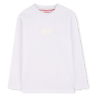Camiseta de manga larga, BLANCO, hi-res