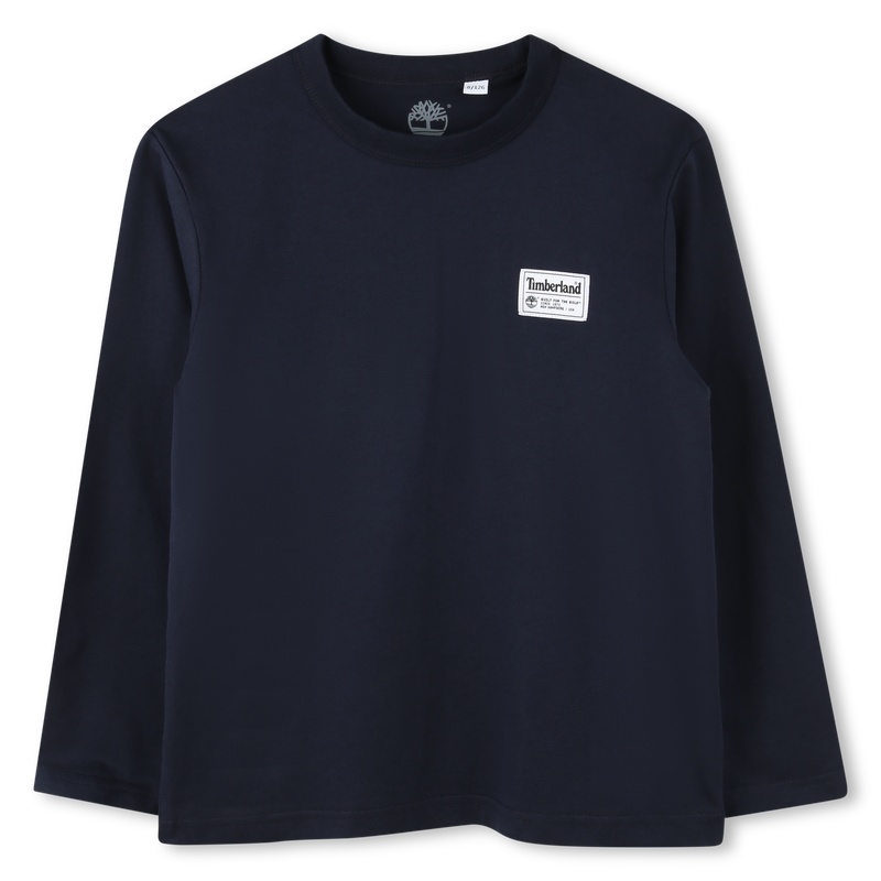 Camiseta lisa con etiqueta TIMBERLAND 
                        NI&Ntilde;O