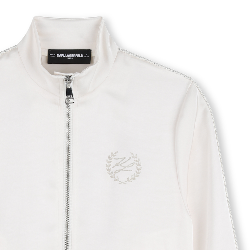 SUDADERA CON CAPUCHA CON CREMALLERA KARL LAGERFELD KIDS 
                        NI&Ntilde;A