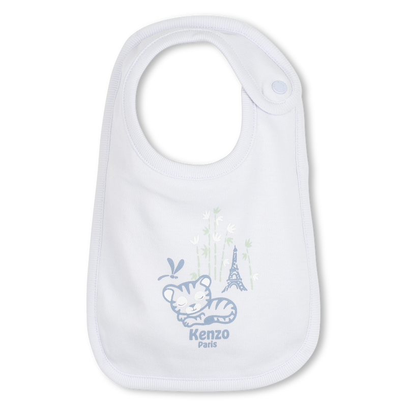 CONJUNTO DE PIJAMA, GORRO Y BABERO KENZO KIDS 
                        NI&Ntilde;O