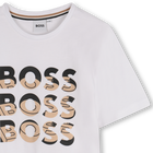 Camiseta manga corta y algod&oacute;n BOSS 
                    NI&Ntilde;O