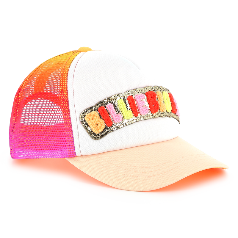 Gorra parche de tejido rizado BILLIEBLUSH 
                        NI&Ntilde;A