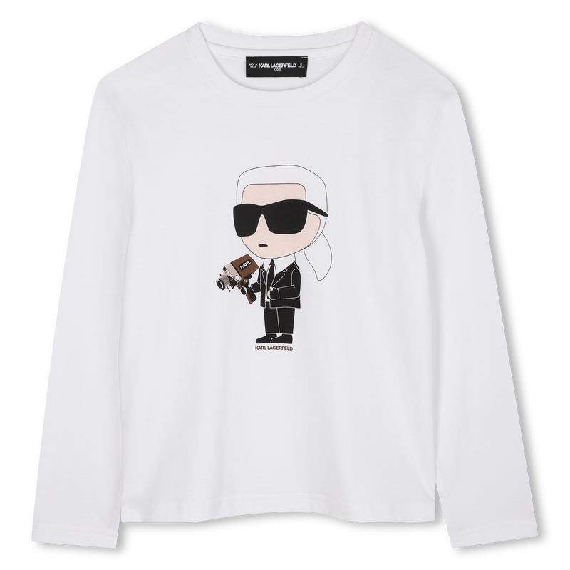 Camiseta de manga larga KARL LAGERFELD KIDS 
                        NI&Ntilde;O